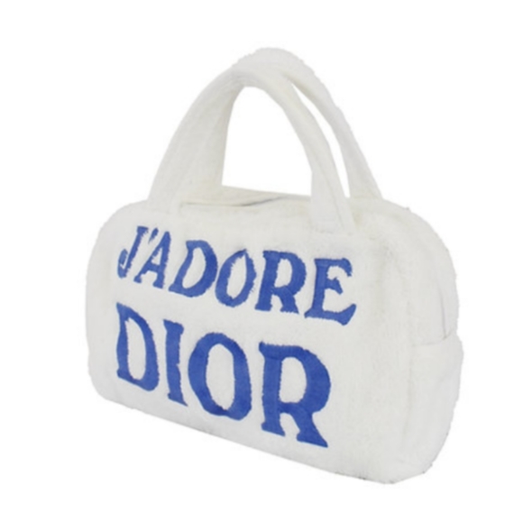 J'ADORE DIOR Terry Embroidered Tote Bag - Picture 3 of 6